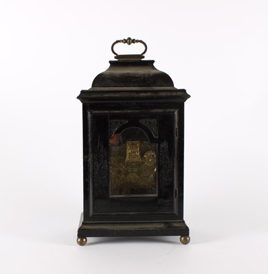 Lot A George I or II Ebonised Caddy Top Bracket Clock