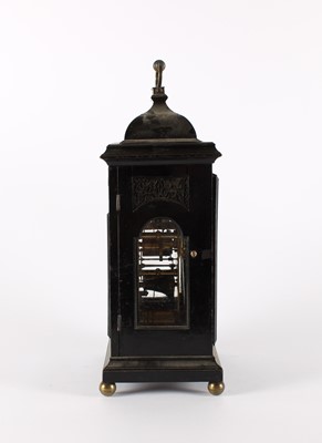 Lot A George I or II Ebonised Caddy Top Bracket Clock