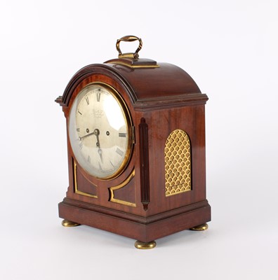 Lot 166 - A Good Early 20th Century Mahogany Bracket Clock in the Regency Style
