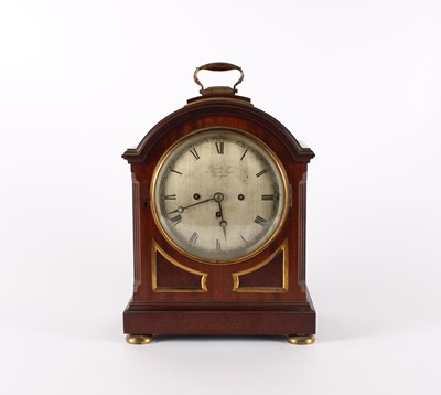 Lot A Good Early 20th Century Mahogany Bracket Clock in the Regency Style