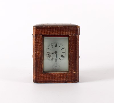 Lot A Late 19th Century Gilt Brass Repeater Carriage Clock