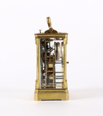 Lot A Large Mid-19th Century Austrian Gilt Brass Carriage Clock