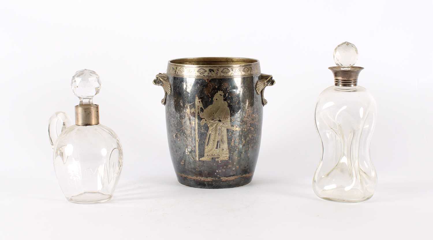Lot A Victorian Silver Plated Neoclassical Revival Ice Bucket or Bottle Cooler