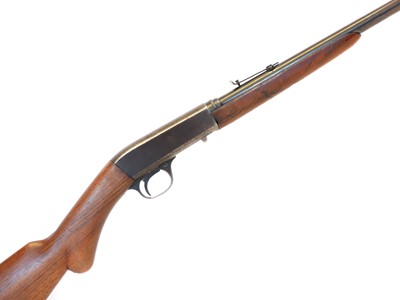 Lot Browning .22 short semi auto takedown rifle,...