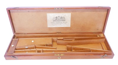 Lot John William Edge of Manchester mahogany gun...
