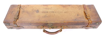 Lot Sir Seton Steuart Bart's leather travelling...