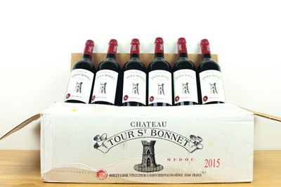 Lot 12 bottles Chateau Tour St Bonnet Medoc 2015