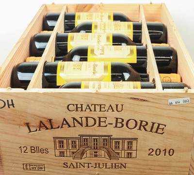 Lot 54 - 12 bottles in OWC Chateau Lalande Borie St Julien (a 2nd Wine of Chateau Ducru Beaucaillou) 2010