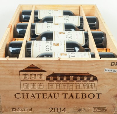 Lot 12 bottles in OWC Chateau Talbot Grand Cru Classe St Julien 2014
