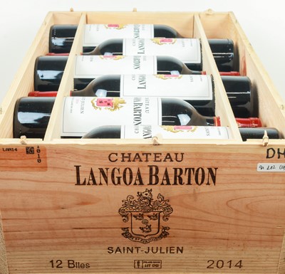Lot 62 - 12 bottles in OWC Chateau Langoa Barton Grand Cru Classe St Julien 2014