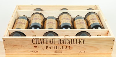 Lot 69 - 6 bottles in OWC Chateau Batailley Grand Cru Classe Pauillac 2012