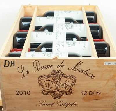 Lot 81 - 12 bottles in OWC ‘La Dame de Montrose’ (2nd Wine of Chateau Montrose Grand Cru Classe) St Estephe 2010