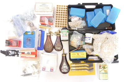 Lot Black powder shooting accessories, to include...