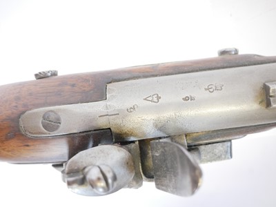 Lot East India Company .750 flintlock short musket...
