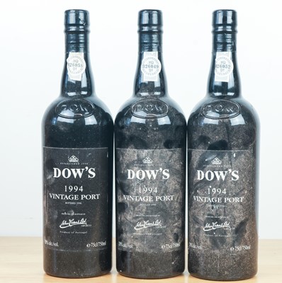 Lot 119 - 3 bottles Dow’s Vintage Port 1994