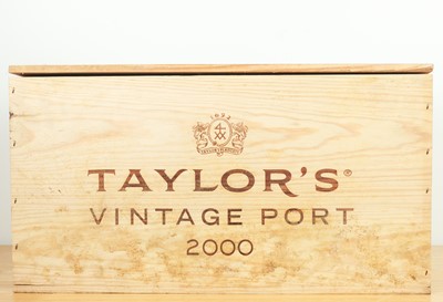 Lot 125 - 12 bottles in OWC Taylor’s Vintage Port 2000