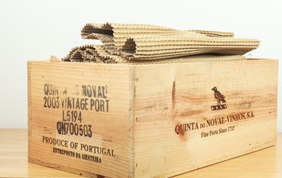 Lot 126 - 6 bottles in OWC Quinta do Noval Vintage Port 2003