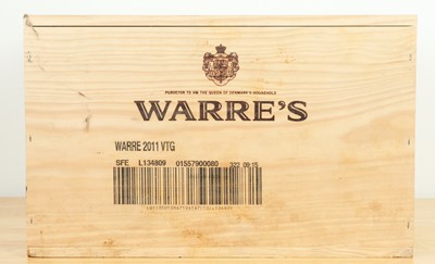 Lot 127 - 6 bottles in OWC Warre’s Vintage Port 2011