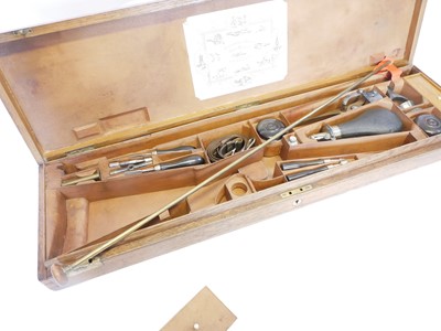 Lot Cased Alexander Henry .451 percussion target...
