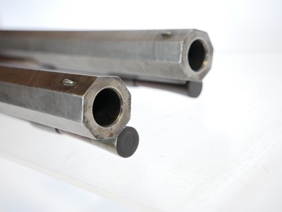 Lot Fine pair of 30 bore flintlock duelling...