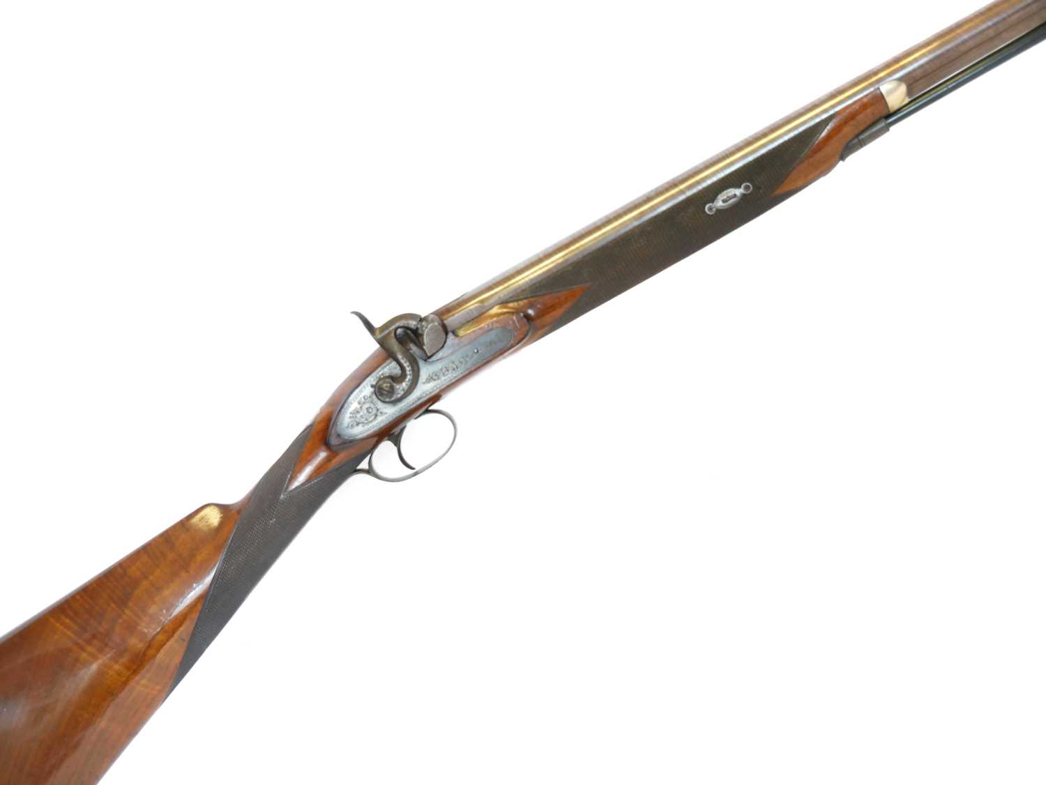 Lot Samuel Nock 14 bore single barrel percussion...
