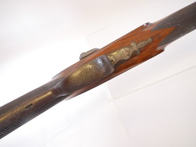 Lot Samuel Nock 14 bore single barrel percussion...