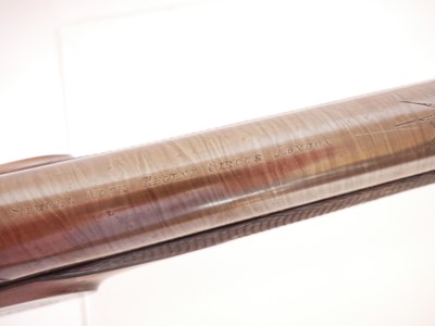 Lot Samuel Nock 14 bore single barrel percussion...