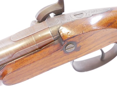 Lot Samuel Nock 14 bore single barrel percussion...