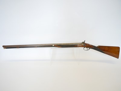 Lot Samuel Nock 14 bore single barrel percussion...