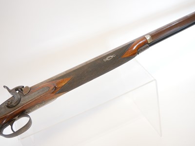 Lot Samuel Nock 14 bore single barrel percussion...