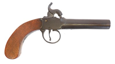 Lot Percussion 64-bore pocket pistol, 3inch barrel...