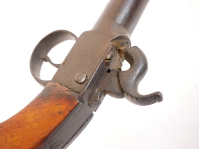 Lot 11 - Percussion 64-bore pocket pistol, 3inch barrel...