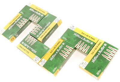 Lot Sellier & Bellot 5.6x50R Magnum ammunition,...