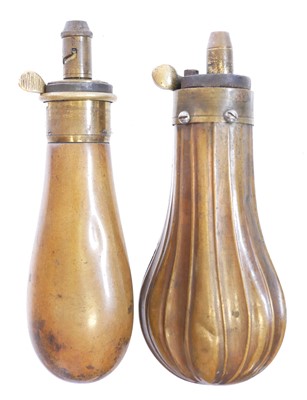 Lot Two 120 bore revolver powder flasks, one...