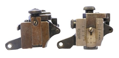 Lot Two rifle aperture sights, including a Parker...