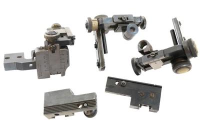 Lot Three rifle aperture sights, including an AJP...
