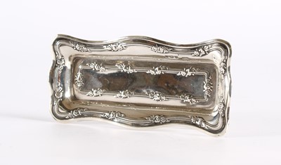 Lot 21 - An Edwardian Silver Trinket Dish or Tray