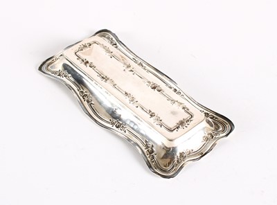 Lot 21 - An Edwardian Silver Trinket Dish or Tray