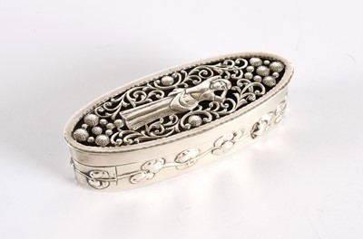 Lot 5 - An Attractive and Unusual George V Art Nouveau/Arts & Crafts Silver Potpourri Box