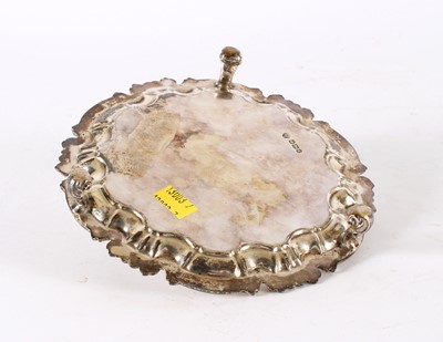 Lot 30 - A Victorian Silver Card Tray in the Georgian Taste