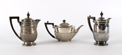 Lot 36 - A Matched Victorian Silver Teapot and Hot Water Pot