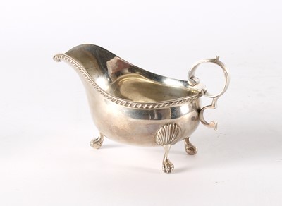 Lot 37 - A Victorian Silver Sauceboat in the Georgian Taste