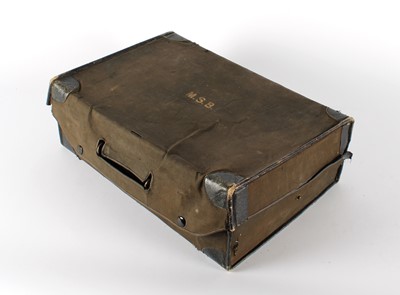 Lot 25 - A George V Silver Mounted Travelling Vanity Set in Fitted Case Retailed by Finnigans of Manchester