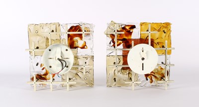 Lot Pair of Italian Modernist 'Patchwork' Type Wall Lights