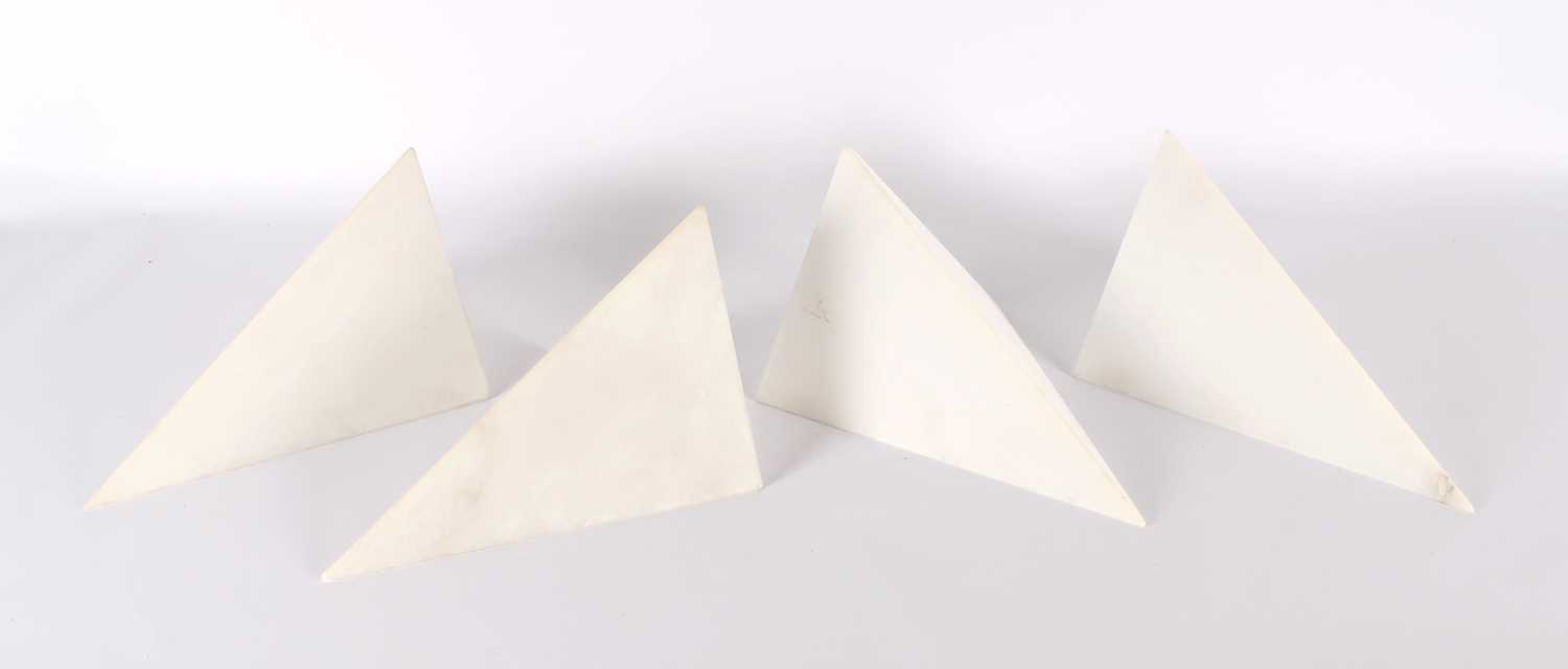 Lot Set of Four Italian Tuscan Carved White Stone Wall Sconces