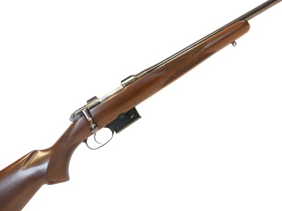 Lot CZ 527 .223 bolt action rifle and moderator,...