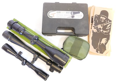 Lot Rifle accessories, to include a Docter 6x42...