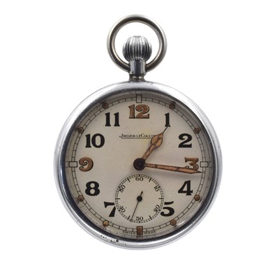 Lot A Jaeger-LeCoultre GSTP open-faced pocket watch
