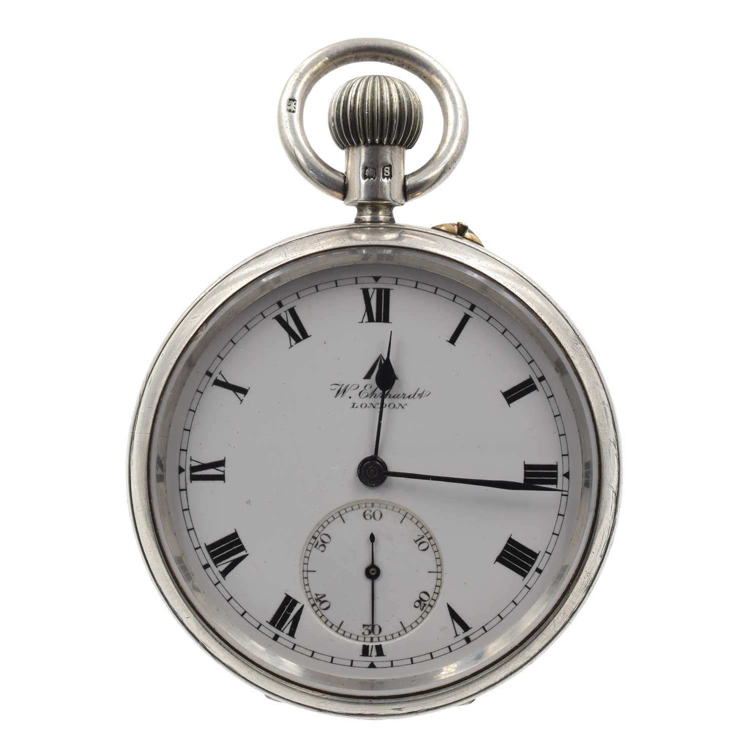 Lot A WW1, W. Ehrhardt, military silver pocket watch