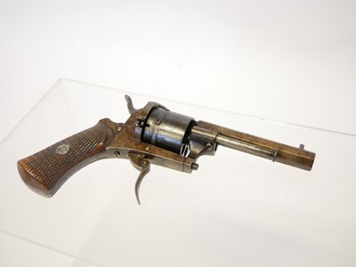 Lot 23 - Belgian 7mm pinfire revolver, 3.25 inch...